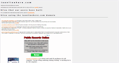 Desktop Screenshot of isonlinehere.com