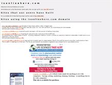 Tablet Screenshot of isonlinehere.com